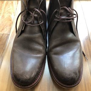 Paul Smith Morgan Leather Boots in Brown Size 7.5